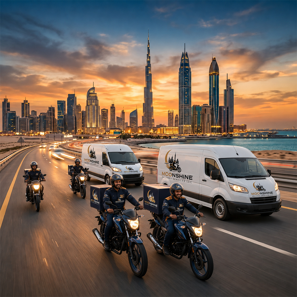 Professional delivery fleet operating across the UAE